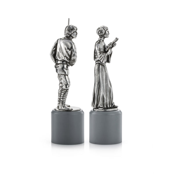 Load image into Gallery viewer, Royal Selangor Luke &amp; Leia King &amp; Queen Chess Piece Pair
