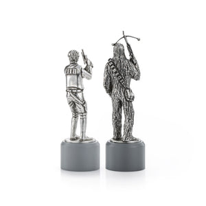 Royal Selangor Han Solo & Chewbacca Bishop Chess Piece Pair