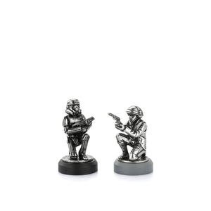 Royal Selangor Rebel Trooper & Stormtrooper Pawn Chess Piece Pair