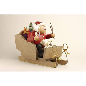 KWO Santa Claus on Sleigh 7.9" Incense Smoker