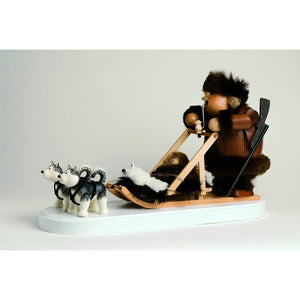 KWO Eskimo With Dogsled 8.3" Incense Smoker