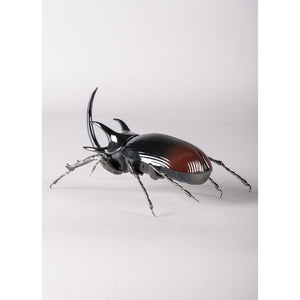 Lladro Rhinoceros Beetle Figurine