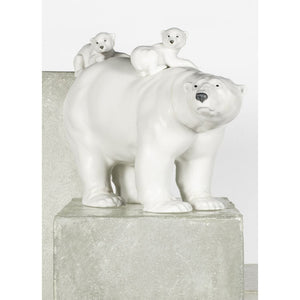 Lladro Mummy Bear and Babies Figurine