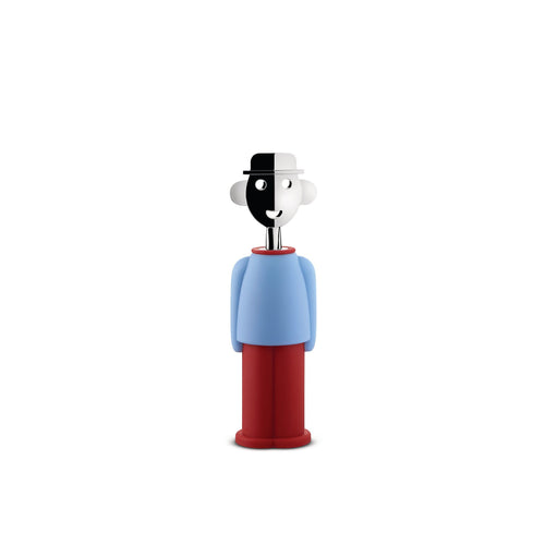 Alessi Alessandro M. Corkscrew - Light Blue & Red