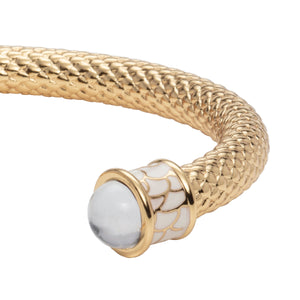 Halcyon Days "Salamander Torque Diamond & Gold" Bangle