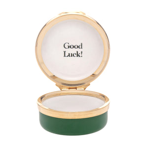 Halcyon Days Good Luck - Enamel Box