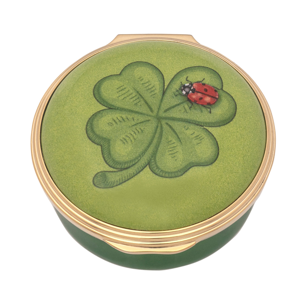 Halcyon Days Good Luck - Enamel Box