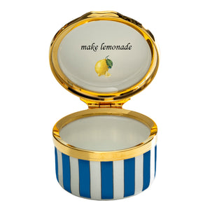 Halcyon Days "When Life Gives You Lemons" Enamel Box