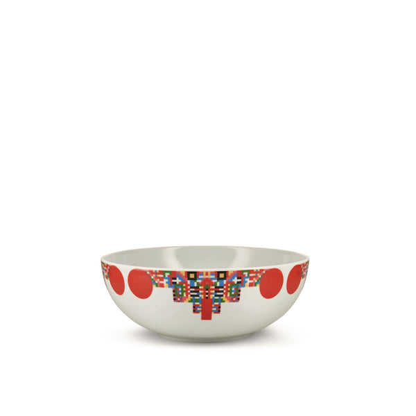 Load image into Gallery viewer, Alessi Holyhedrics Pastry And Nut Bowl In Decorated Porcelain
