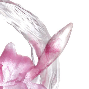 Liuli Crystal Flower Figurine, Bloom of a New World (Special Edition, Come with Display Base)