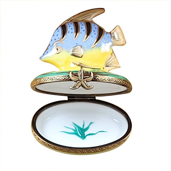 Load image into Gallery viewer, Rochard &quot;Blue Fish&quot; Limoges Box
