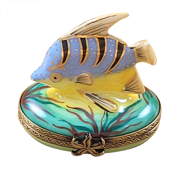 Load image into Gallery viewer, Rochard &quot;Blue Fish&quot; Limoges Box
