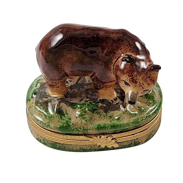 Load image into Gallery viewer, Rochard &quot;Brown Bear&quot; Limoges Box
