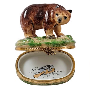 Rochard "Brown Bear" Limoges Box