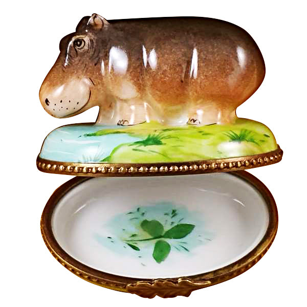 Load image into Gallery viewer, Rochard &quot;Hippopotamus&quot; Limoges Box
