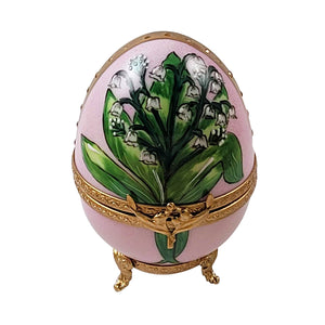 Rochard "Lily Of The Valley Egg" Limoges Box