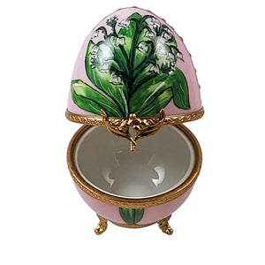 Rochard "Lily Of The Valley Egg" Limoges Box