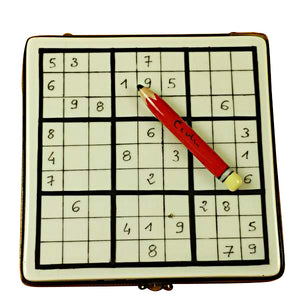 Rochard "Sudoku" Limoges Box