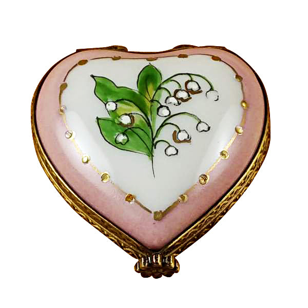 Vintage Rochard Heart factory Shaped Trinket Box