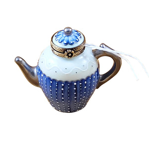 Rochard "Kenya Teapot with Tea Bag" Limoges Box