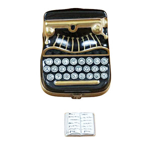 Rochard "Typewriter with Removable Document" Limoges Box