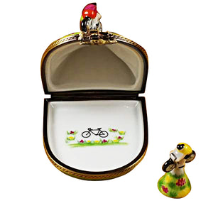 Rochard "Hill Climbing Bicycles" Limoges Box