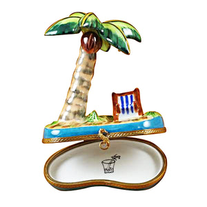 Rochard "Palm Tree with Chair" Limoges Box