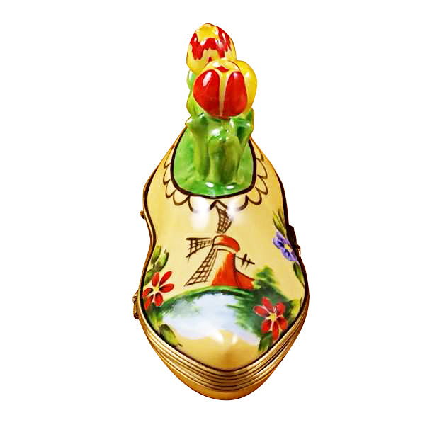 Load image into Gallery viewer, Rochard &quot;Dutch Clog with Tulips&quot; Limoges Box
