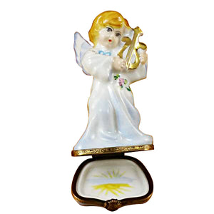 Rochard "Angel with Lyre" Limoges Box