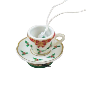 Rochard "Christmas Teacup with Teabag" Limoges Box