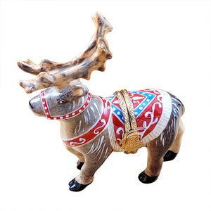 Rochard "Reindeer with Antlers" Limoges Box