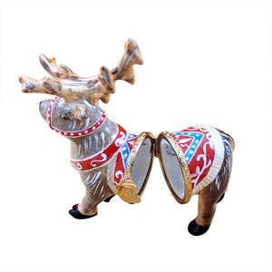 Rochard "Reindeer with Antlers" Limoges Box