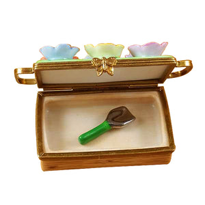 Rochard "Flower Box with Spade" Limoges Box