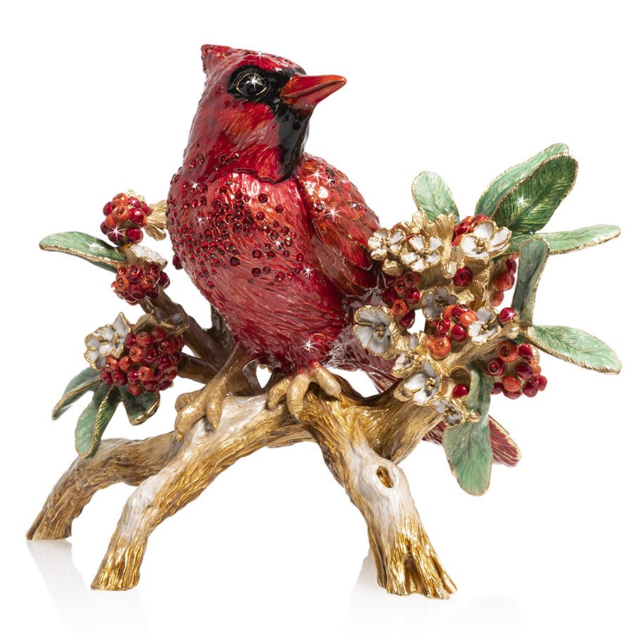 Winter Cardinals Figurine