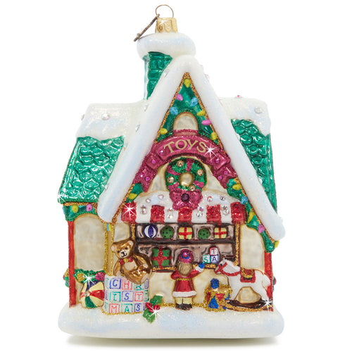 Jay Strongwater Christmas Toy Shop Ornament