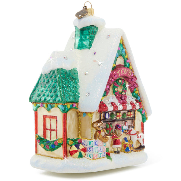 Load image into Gallery viewer, Jay Strongwater Christmas Toy Shop Ornament
