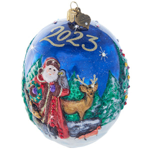 Jay Strongwater 2023 Christmas Egg Ornament