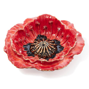 Jay Strongwater Stacie Poppy Trinket Tray