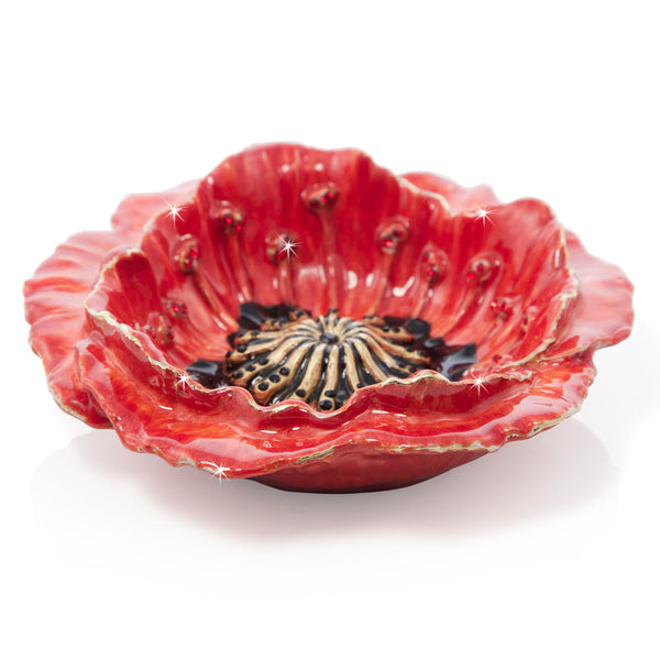 Load image into Gallery viewer, Jay Strongwater Stacie Poppy Trinket Tray
