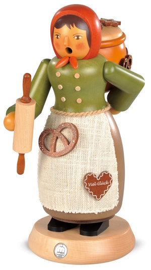 Müller - Mueller - Gingerbread Saleswoman - Incense Smoker - Large