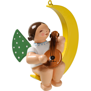 Wendt & Kuhn Angel with Mandolin, in Moon Figurine