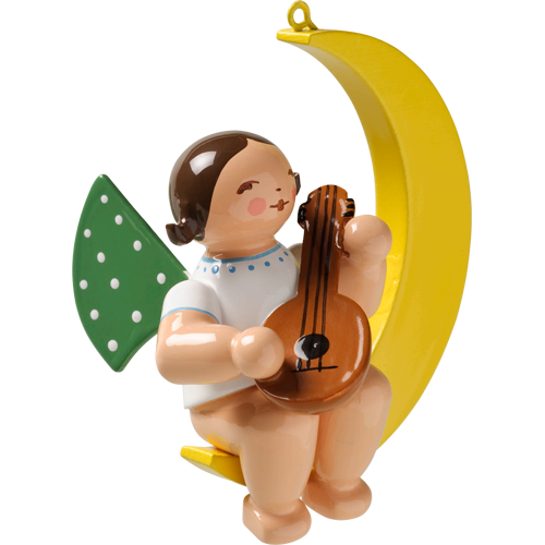 Wendt & Kuhn Angel with Mandolin, in Moon Figurine