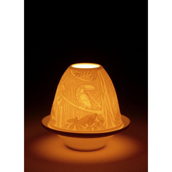 Load image into Gallery viewer, Lladro Toucans Lithophane - Votive with Plate
