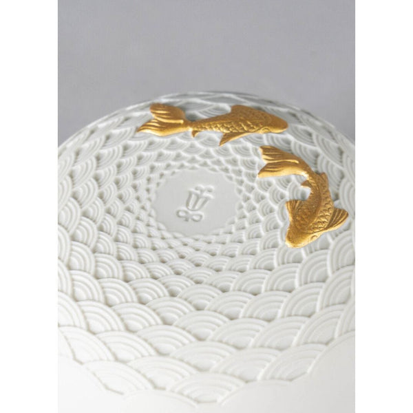 Load image into Gallery viewer, Lladro Koi Box - Golden Luster
