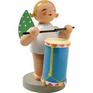 Wendt & Kuhn Angel with Military Drum Figurine