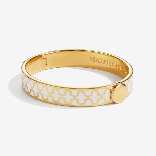 Load image into Gallery viewer, Halcyon Days &quot;Agama Cream &amp; Gold&quot; Bangle
