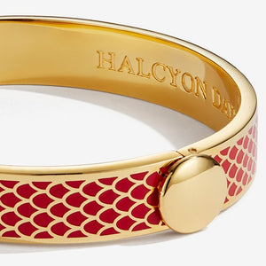 Halcyon Days "Salamander Red & Gold" Bangle