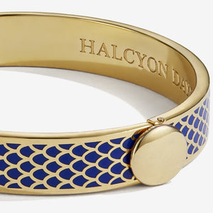 Halcyon Days "Salamander Deep Cobalt & Gold" Bangle