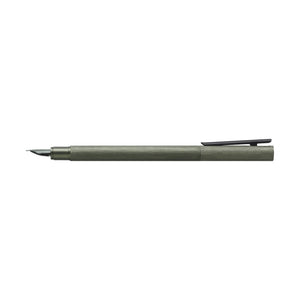 Faber-Castell NEO Slim Fountain Pen, Aluminum Olive Green