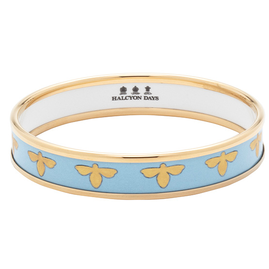 Halcyon Days Gold-Plated Bee Bangle